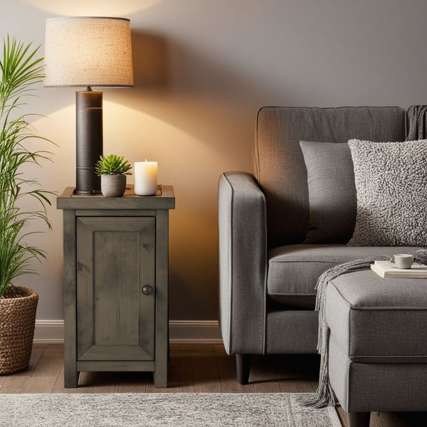 Joshua Creek - Chairside Table - Barnwood
