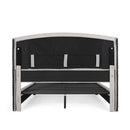 ALBERTA FULLY UPHOLSTERED QUEEN WHOLE BED-HEADBOARD -NEW