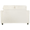 Modern Chaise Lounge Upholstered Sofa Couch With Tufted Seat And Detachable Pillows For Living Room