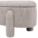 Hugo - Oval Fully Upholstered Storage Bench