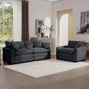 Elegant Corduroy Oversized Sectional Sofa Set With Deep Seats And Flexible Layout