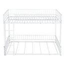 Bunk Bed Frame With Ladder And Safety Guardrails