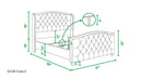 Marcella - Upholstered Shelter Headboard Bed Set