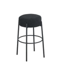 Round High Bar Stools (Set of 2), Contemporary Upholstered Dining Stools For Kitchens, Coffee Shops And Bar Stores