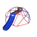 Innovative Dome Climber With Slide And Climbing Stones - Blue / Red