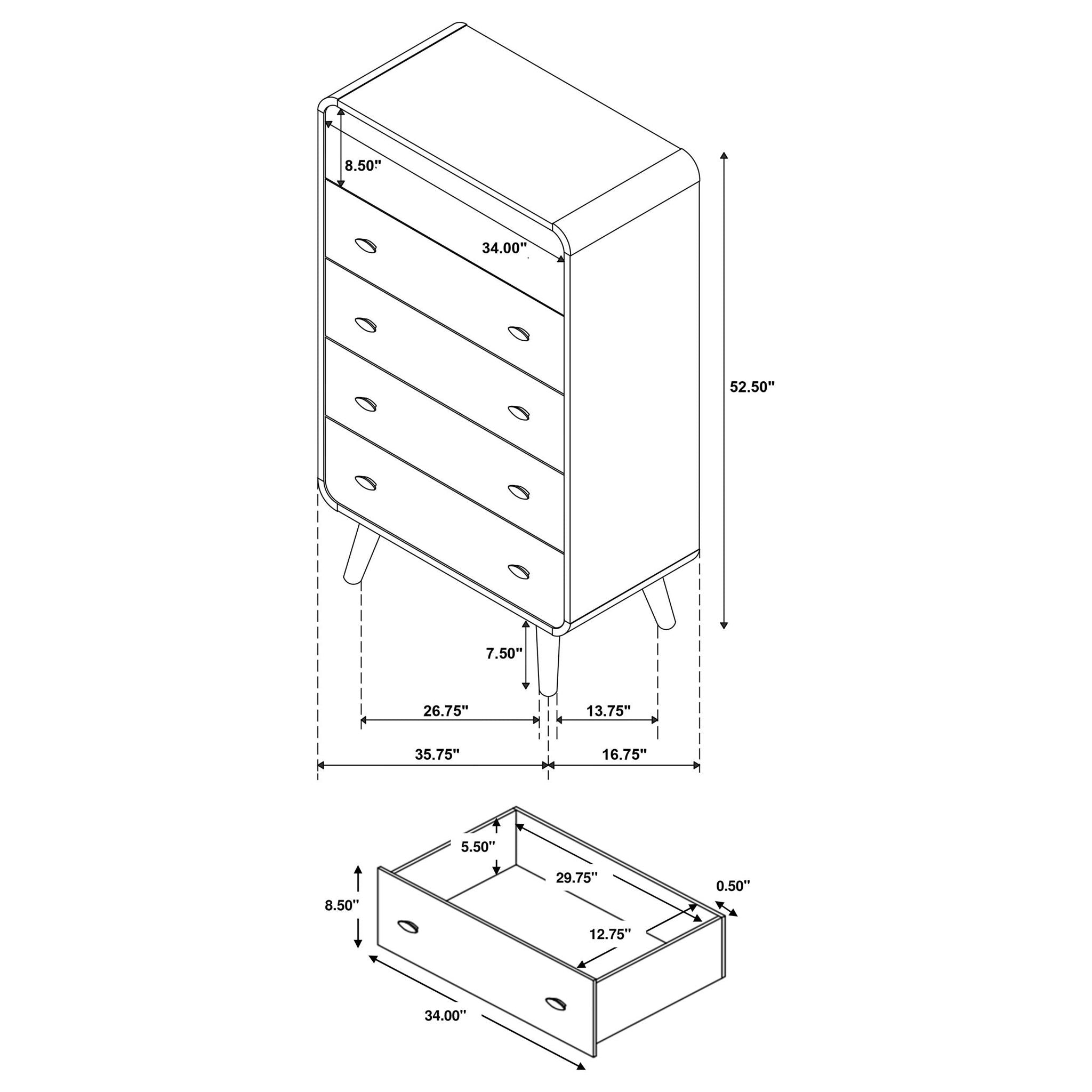 Robyn 5-piece California King Bedroom Set Light Ash