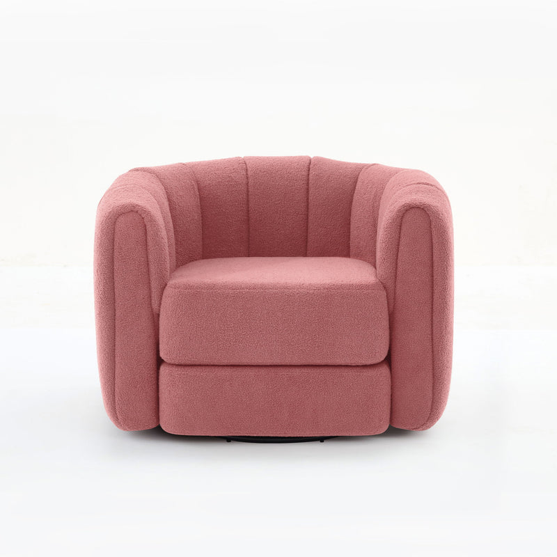 Swivel Accent Chair Wide Upholstered For Living Room
