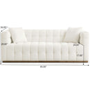 Eleanor - Sofa Boucle - Beige / Gold / Ivory / Ivory White