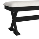 Tulane - 6 Piece Dining Set With Table, 4 Chairs, And Bench - Oak And Black