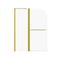 Frameless Folding Shower Doors For Bathtub With Pivot Tub Glass Door, 1 / 4" Tempered Glass