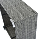 8 Pieces Outdoor Patio Furniture Conversation Wicker Sofa Set