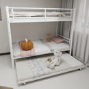 Bunk Bed For Kids, Convertible Frame With Ladders & Guardrail