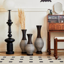 Tall Designer Floor Vase With Elegant 2 Tone