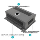 Waterfall Kitchen Sink With Pull Out Faucet & Cup Washer