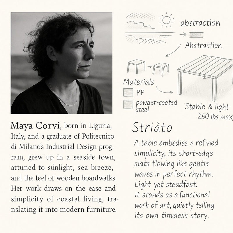 4 Piece Set Of Modern Striped Color- Blocking Single Chairs With Long Table