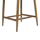 Locke - Modern Upholstered Counter Stool With Frame - Salt / Pepper