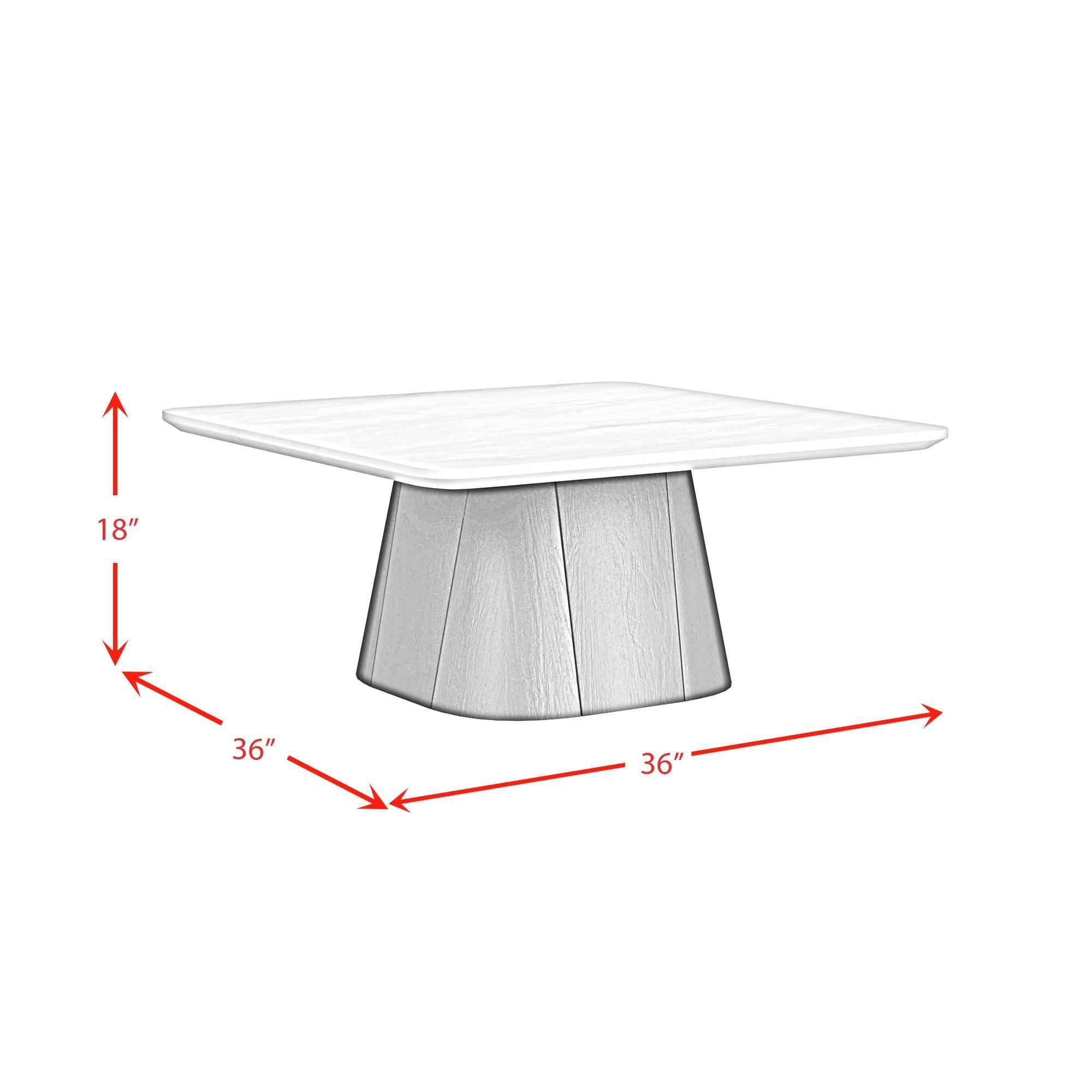 Edison - Coffee Table - White And Black