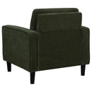 Ruth - Upholstered Track Arm Sofa Set