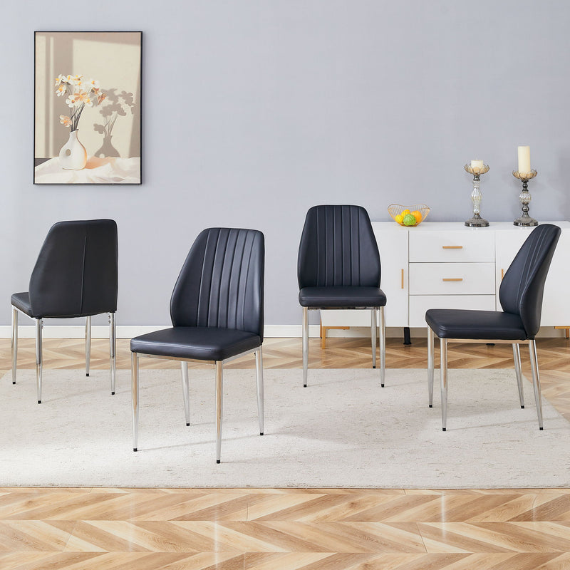 Modern Comfort Dining Chairs With Extended Backrest