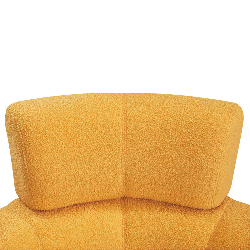 360° Swivel Chair Upholstered Accent Barrel Chair With Adjustable Headrest