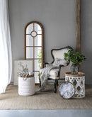 French Country Home Decor Collection (Includes An Artificial Plant, Vase, Trays, Stool And Side Table) (Set of 5) - Multicolor