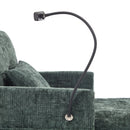 Multifunctional Chenille Recliner Sofa With Storage And Phone Bracket