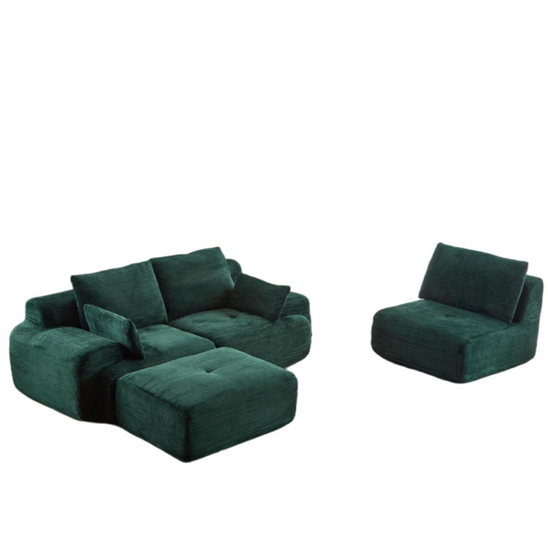 Compressed Sofa, Large Sectional Couches For Living Room, - Green