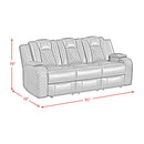 Carlo - Power Motion Sofa With Power Headrest, Dropdown Table, Power Strip, LED And Reading Light