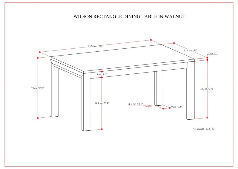 Wilson - Handcrafted Dining Table