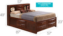 Marilla - Storage Bed With Bookcase Headboard