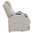 Sanger - Upholstered Power Lift Massage Recliner
