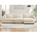 Super Comfort Oversized Modular Sectional Sofa With Movable Ottoman