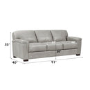 Cornelia - Sofa - Pearl Gray Leather