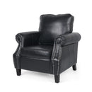 Contemporary Club Chair With Nailhead Trim And Rolled Armrests