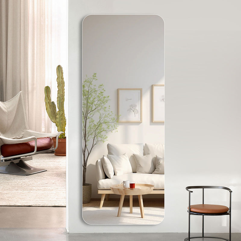Modern Frameless Full Body Mirror With Explosion Proof Glass - Clear
