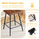 Bar Chair Set Comfortable With Metal Legs And Ergonomic Design