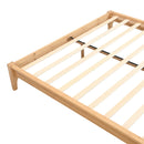 Solid Dry Bamboo Platform Bed Frame, With Slat Support