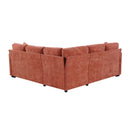 Modern L Shaped Sectional Sofa Bed With Hidden Storage Chenille Upholstery