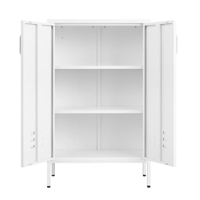 Suitable For Steel Storage Cabinets In Living Rooms, Kitchens, And Bedrooms, 2 Door Miscellaneous Storage Cabinet, Garage Tool Storage Cabinet, And Office File Cabinet 2 Movable Partitions