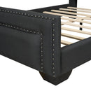 Upholstered Bed With Slats Support, No Box Spring Needed