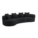 Elegant Curved Sectional Sofa With Full Foam Comfort