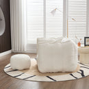 Soft Chenille Bean Bag Chair With High Resilient Foam