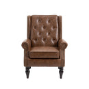 Modern Accent Armchair With Sturdy Wood Legs