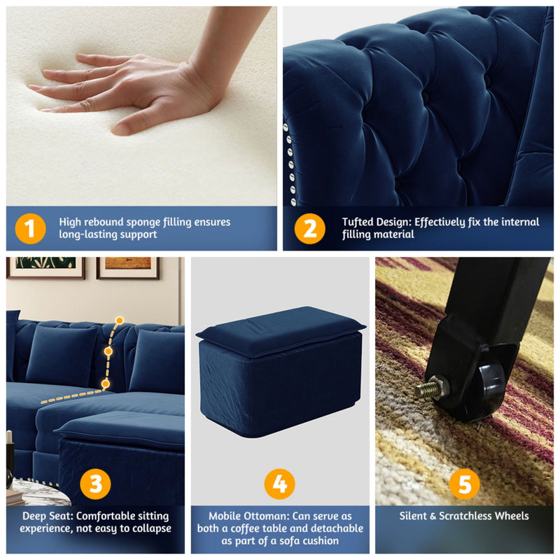 3 In 1 Pull Out Convertible Sleeper Sofa Bed