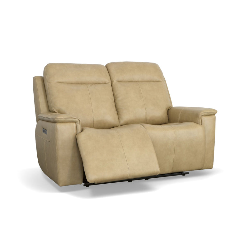 Odell - Power Reclining Loveseat With Power Headrests & Lumbar - Stone