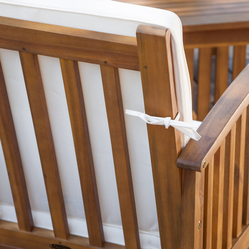 4 Piece Set Outdoor Chat Set With Water Resistant Cushions