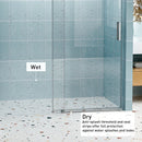 Frameless Soft-Closing Shower Door, 1/4" (6 Mm) Tempered Glass Single Sliding With Explosion Proof Coating