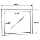 Woodmont - Dresser Mirror - Rustic Golden Brown