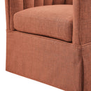Solitude - Skirted Swivel Accent Chair With Hemp Like