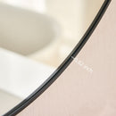 Wall Circular Framed Vanity Mirror For Bathroom, Living Room Decor - Black